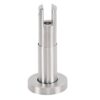 Chân đỡ vách ngăn 8-14mm inox mờ Hafele 988.98.110
