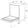 Máy rửa chén bán âm Series 600 Hafele HDW-SI60AB 538.21.320