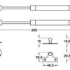 Pittong Hafele 373.82.908 đẩy cánh tủ 100N