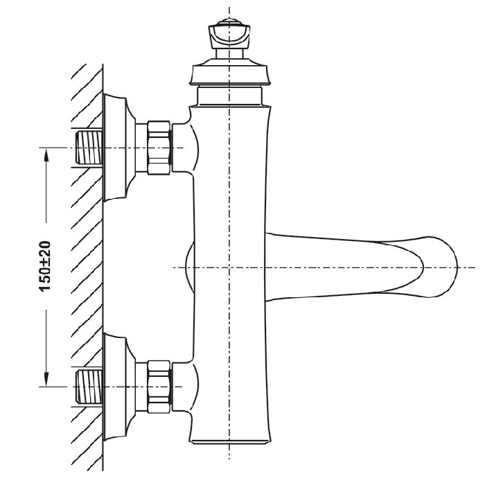 Bộ trộn nổi Hafele 589.35.096 Kyoto màu đen