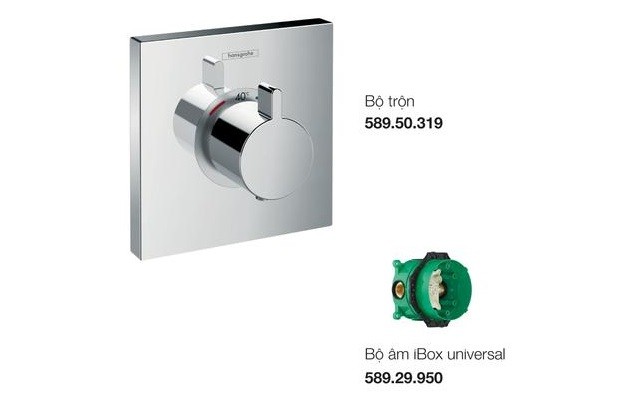 Bộ trộn sen tắm âm điều nhiệt Hansghore ShowerSelect lưu lượng nước lớn 589.50.365