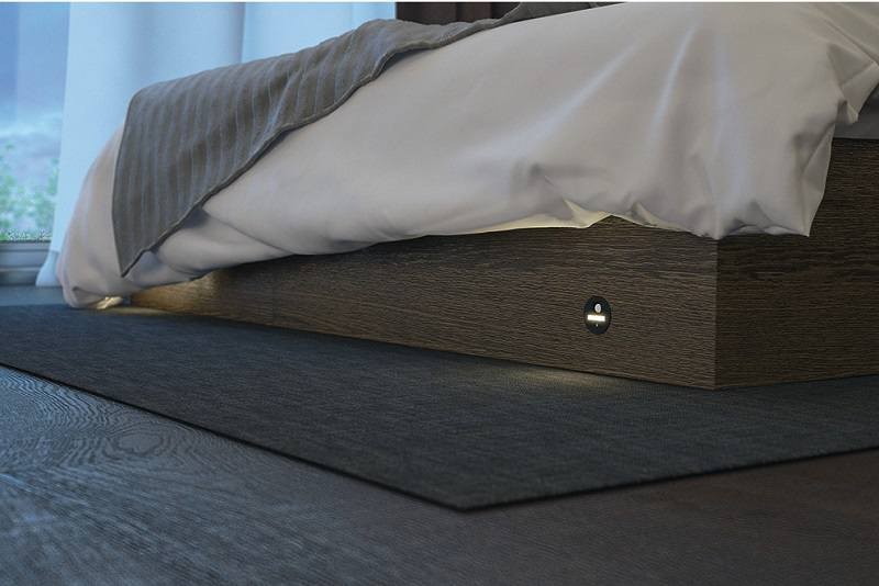 Đèn chân đế Hafele Loox LED 2028 với cảm biến chuyển động lắp âm 12V 0.34W 2700K màu đen 833.73.111