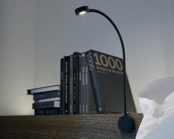 Đèn đọc sách Hafele Loox LED 2034 12V 4000K có cổng USB màu đen 833.74.097