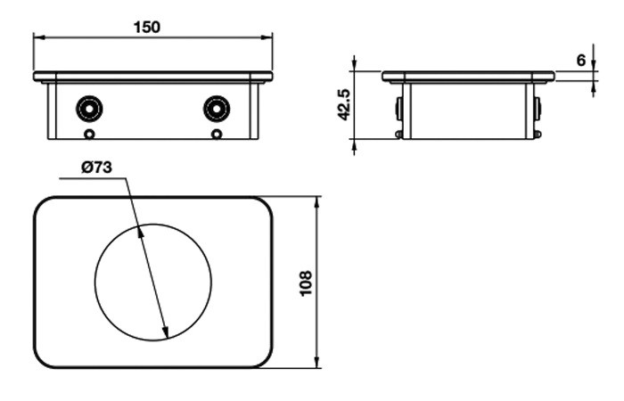 Kệ đựng ly Hafele 495.80.242 Kobe kính đen