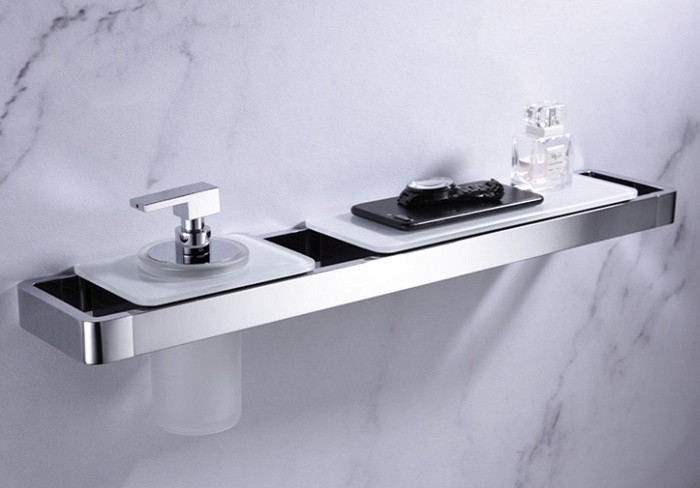 Kệ đựng ly Hafele 495.80.242 Kobe kính đen