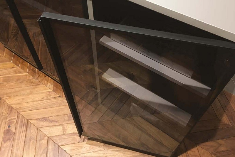 Khung nhôm S01 Hafele 563.58.323 Alusion đen mờ 3000mm