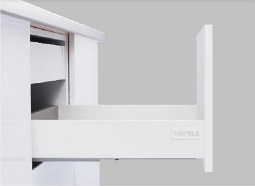 Ray hộp Hafele Alto-S nhấn mở H80 trắng mờ 552.35.735