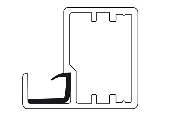 Ron cao su hafele 563.86.482 Alusion cho kính 4-6mm