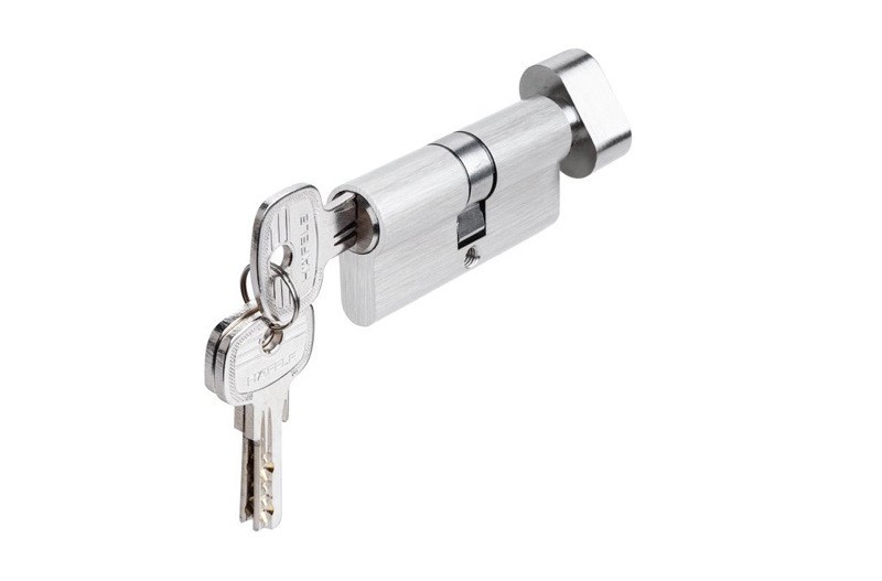 Ruột khóa đầu chìa-đầu vặn oval 70mm niken mờ Hafele 916.96.315