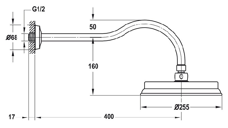 Sen đầu Hafele 589.35.038 Kyoto màu đồng