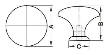 tay nam co dien hafele 32x27x15mm mau dong thau co 122 07 130 27066 2