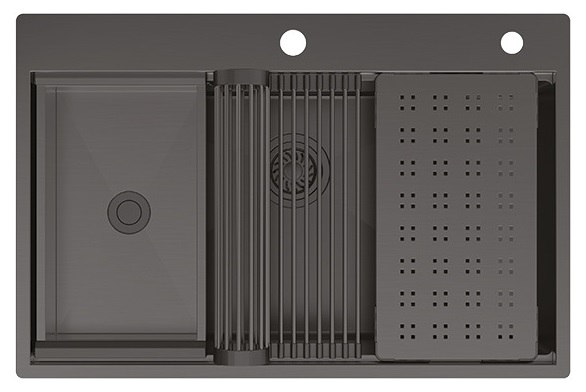 Chậu Hafele 567.24.484 WS R10 HS25-SSN1S-7650 màu titan