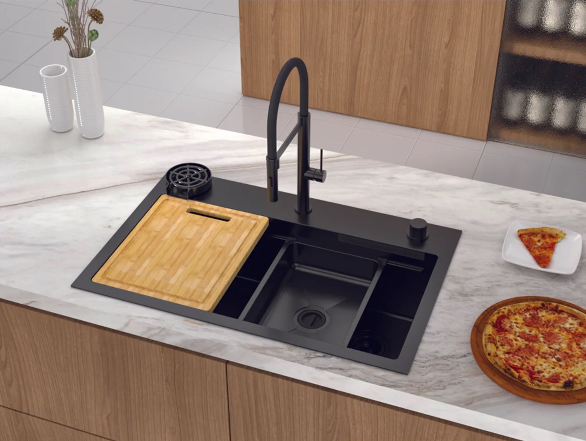 Chậu Hafele 567.24.489 WF R10 HS25-SSN1S-8052 màu đen