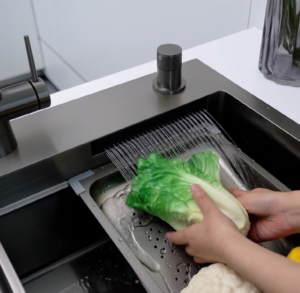 Chậu Hafele 567.24.489 WF R10 HS25-SSN1S-8052 màu đen