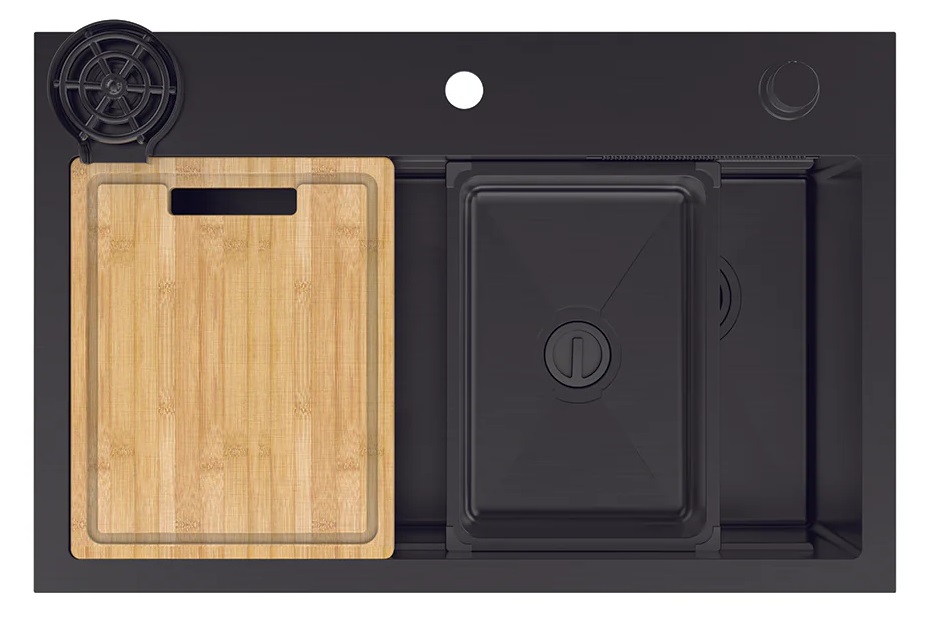 Chậu Hafele 567.24.489 WF R10 HS25-SSN1S-8052 màu đen