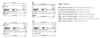 ray am hafele 433.32.154 nhan mo giam chan 450mm kt3