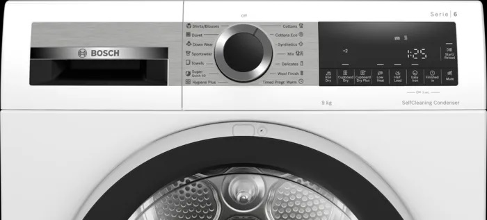 Máy sấy Bosch WQG24570SG 9kg Series 6, bơm nhiệt