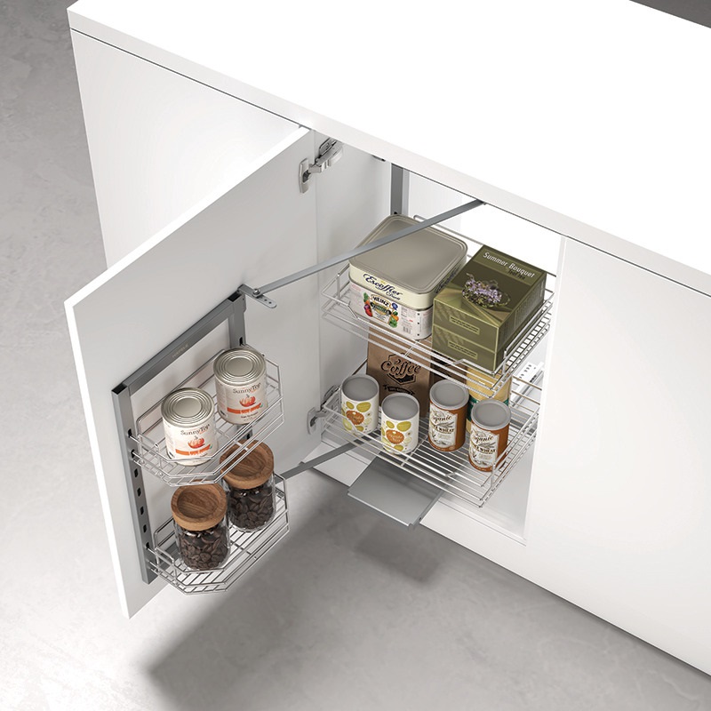 Tủ kho Hafele 548.65.006 Dolce 2 tầng R450mm, mở xoay