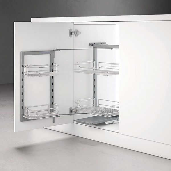 Tủ kho Hafele 548.65.006 Dolce 2 tầng R450mm, mở xoay
