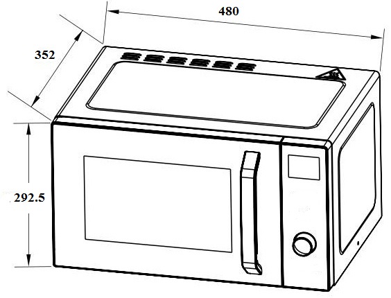 Lò vi sóng Hafele 538.31.271 HC-MWO381B để bàn