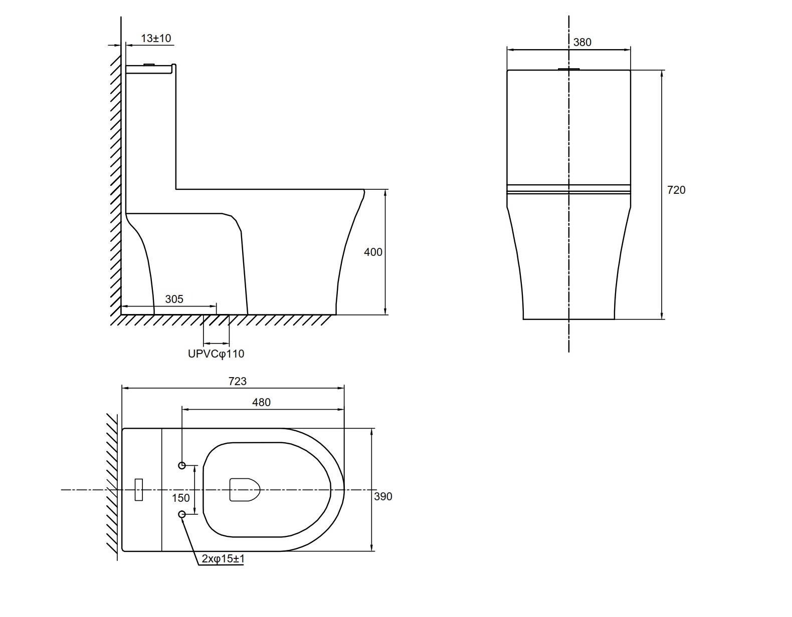 Bồn cầu một khối 588.82.438 Hafele