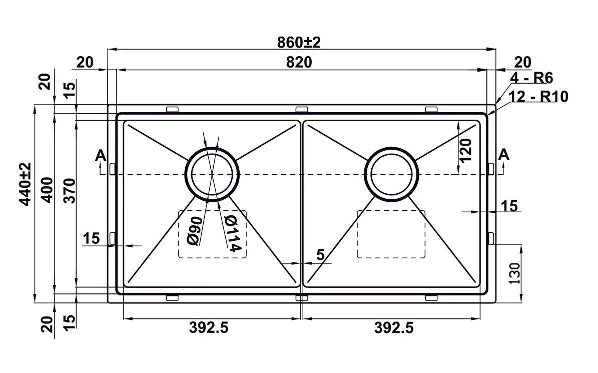 Chậu inox Hafele 567.94.057 và phụ kiện