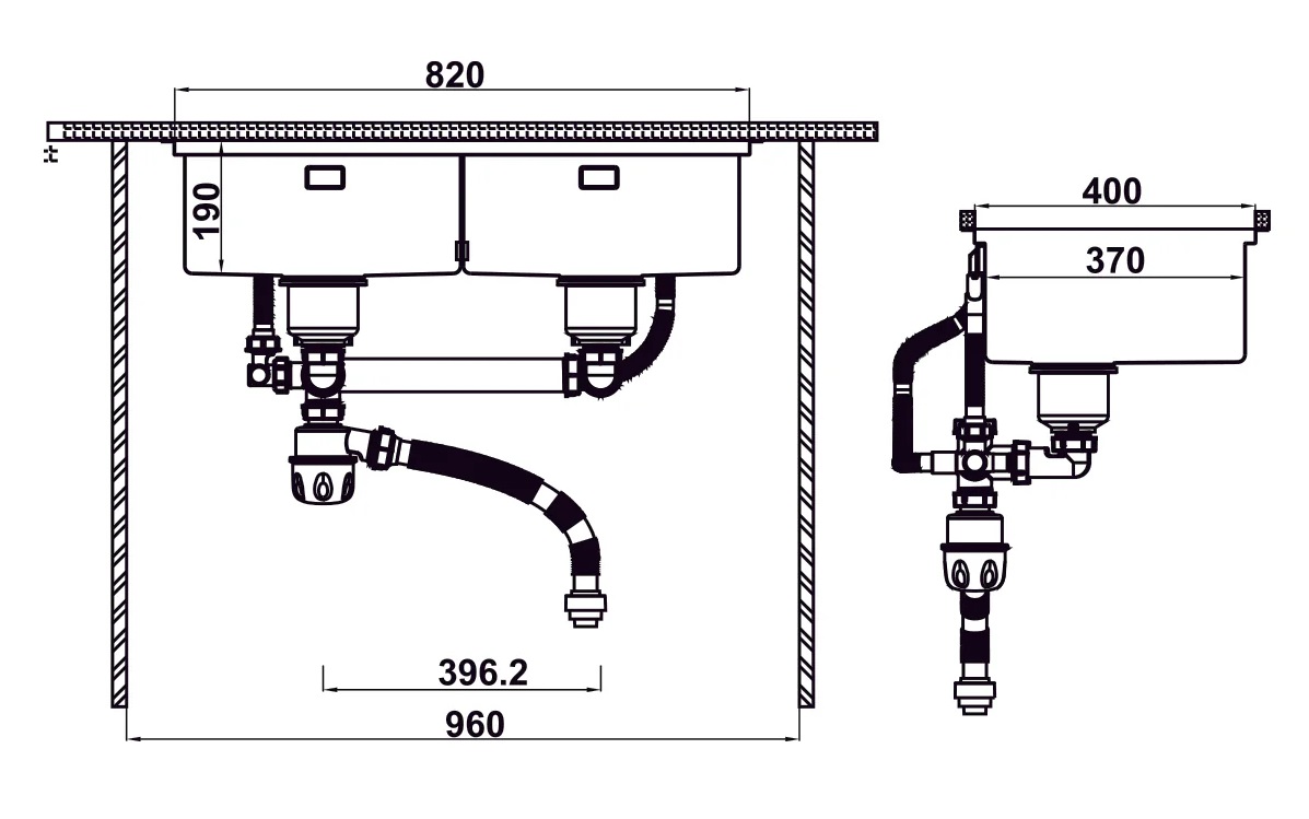 Chậu inox Hafele 567.94.057 và phụ kiện