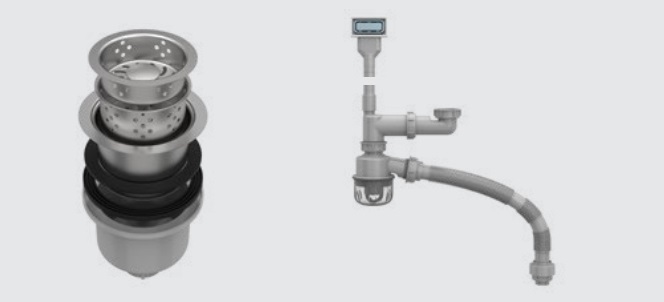 Chậu inox Hafele 567.94.058 và phụ kiện