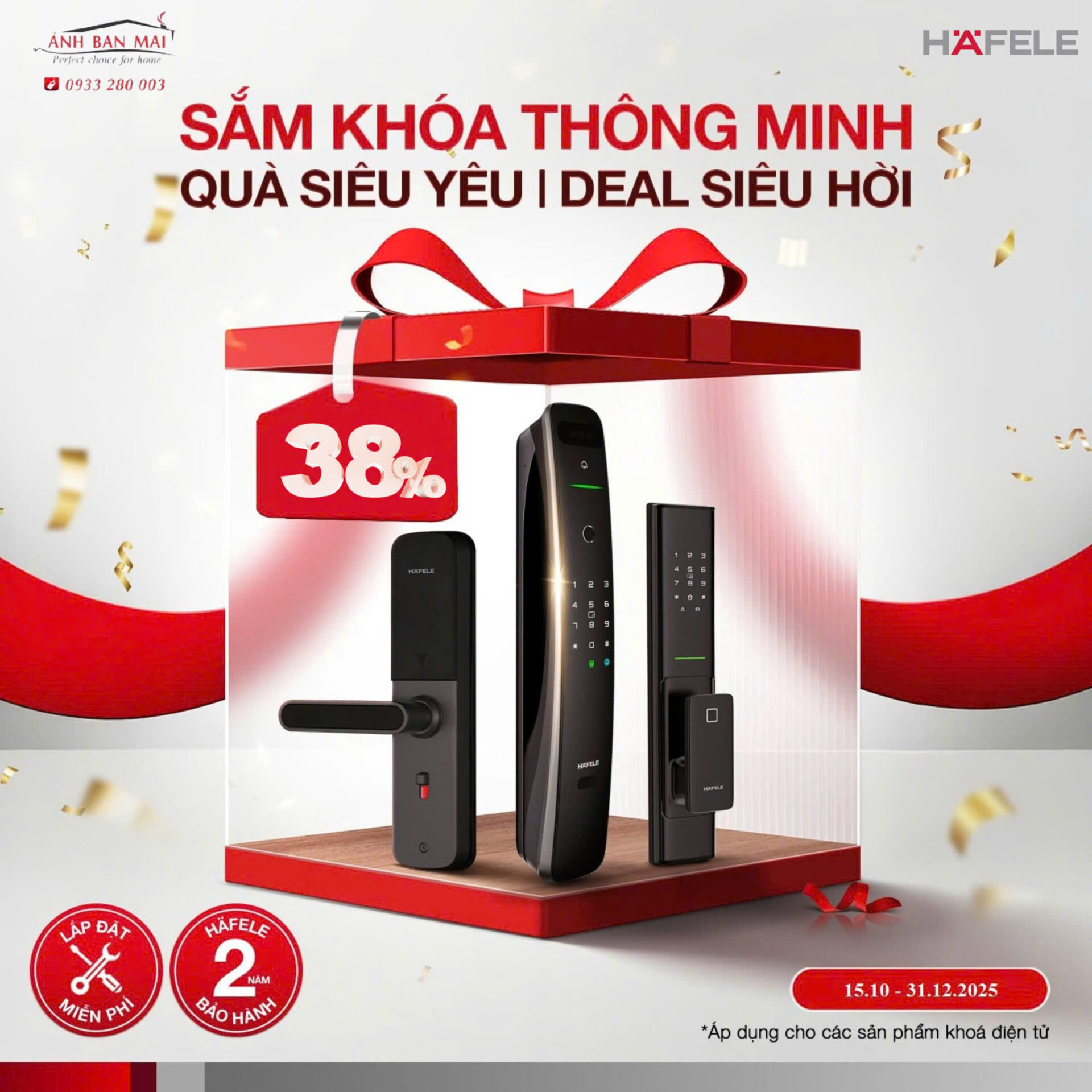 Sắm khóa thông minh Hafele