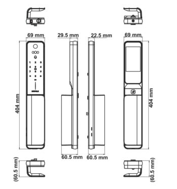 Khóa FaceID Hafele Horizon PP2501W - 499.21.224