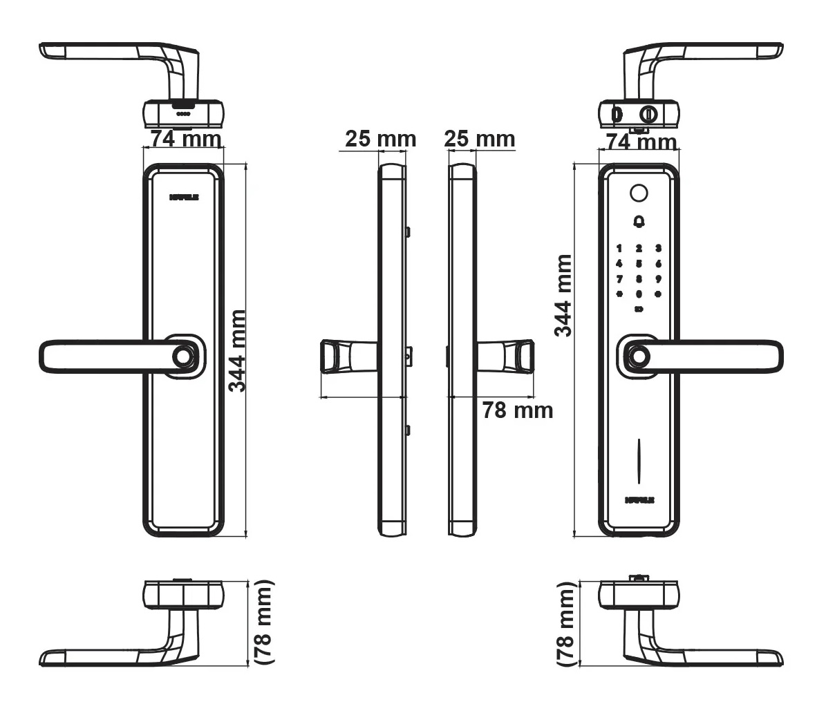 Khóa vân tay Hafele Zenith ML2501W – 499.21.225