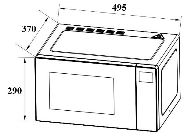 Lò vi sóng Bosch FEL053MS1M độc lập 25 lít Series 2