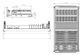 Rổ chén dĩa Hafele 545.14.305 diningAGENT R600mm