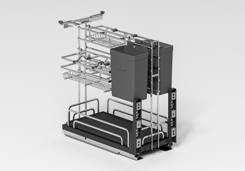 Rổ đa năng Hafele 547.11.003 Omero Multi R300mm inox