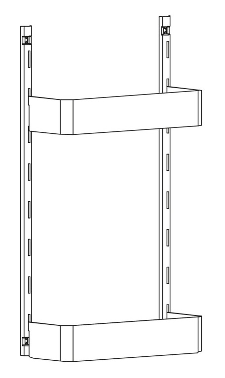 Rổ gắn cánh Hafele 545.14.300 doorAGENT R400mm