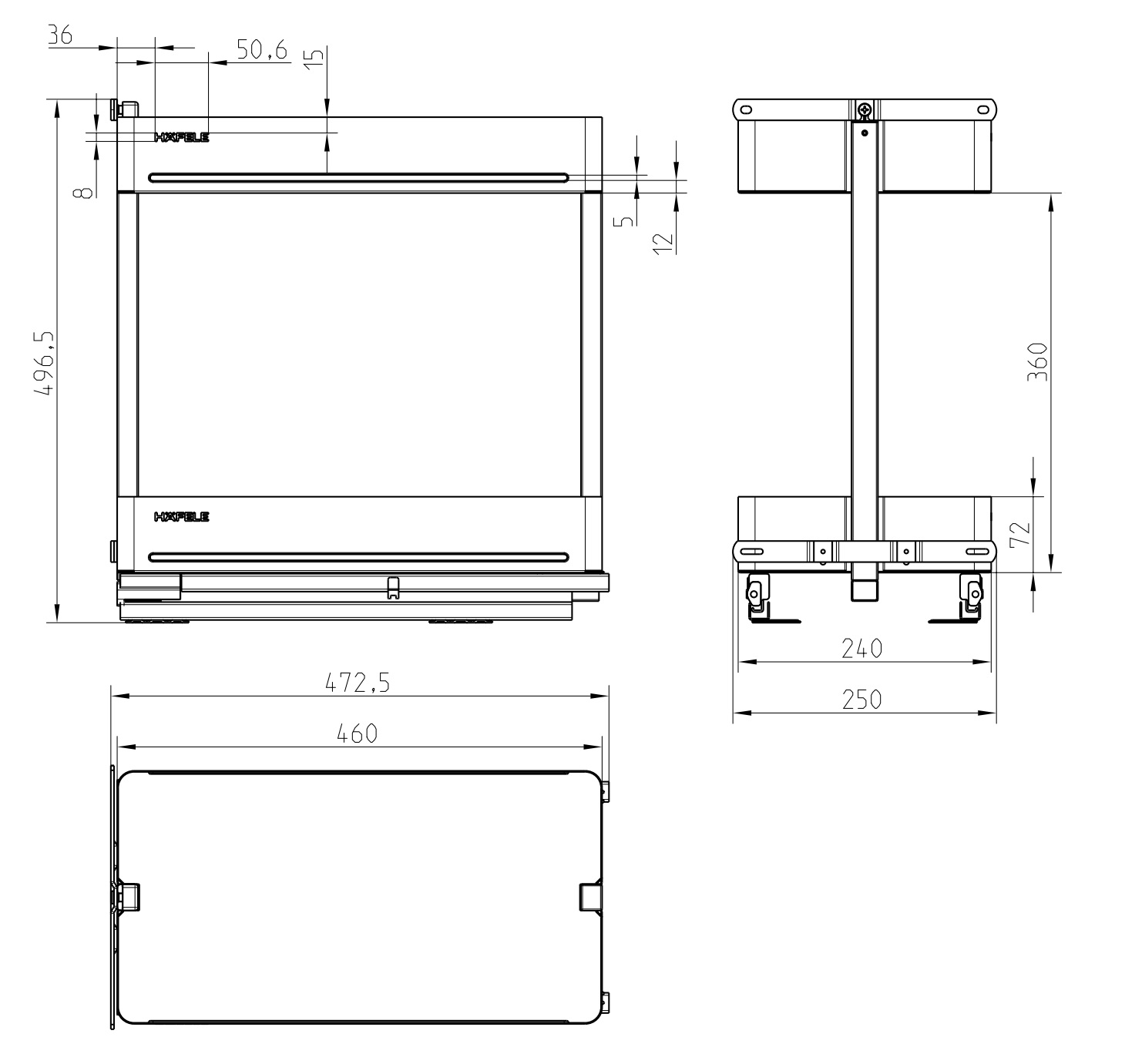 Rổ gia vị Hafele 545.14.323 maxiAGENT R300mm