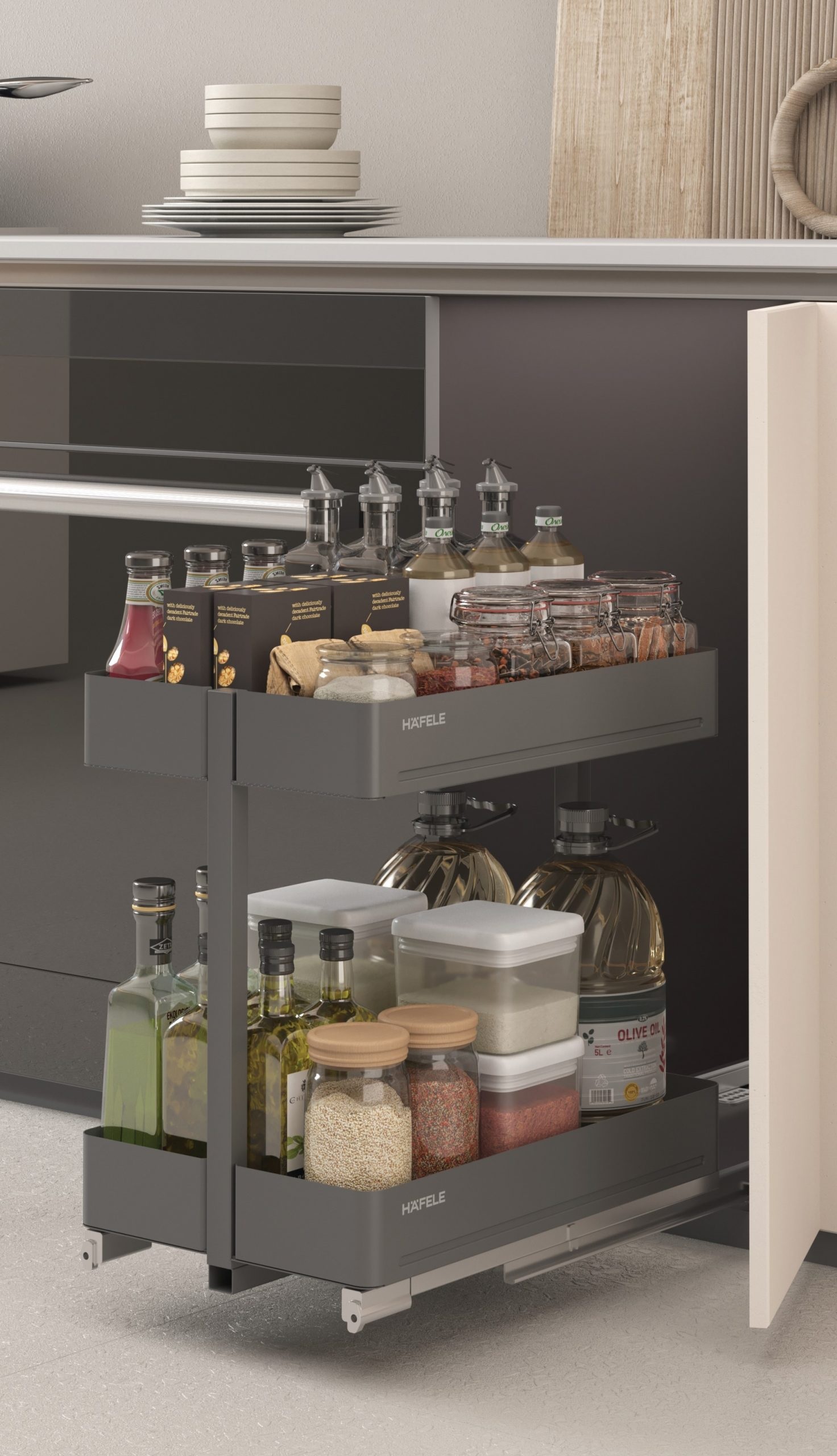 Rổ gia vị Hafele 545.14.323 maxiAGENT R300mm