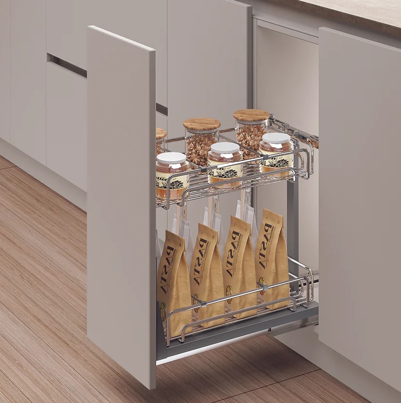 Rổ gia vị Hafele 547.10.062 Omero R250mm inox