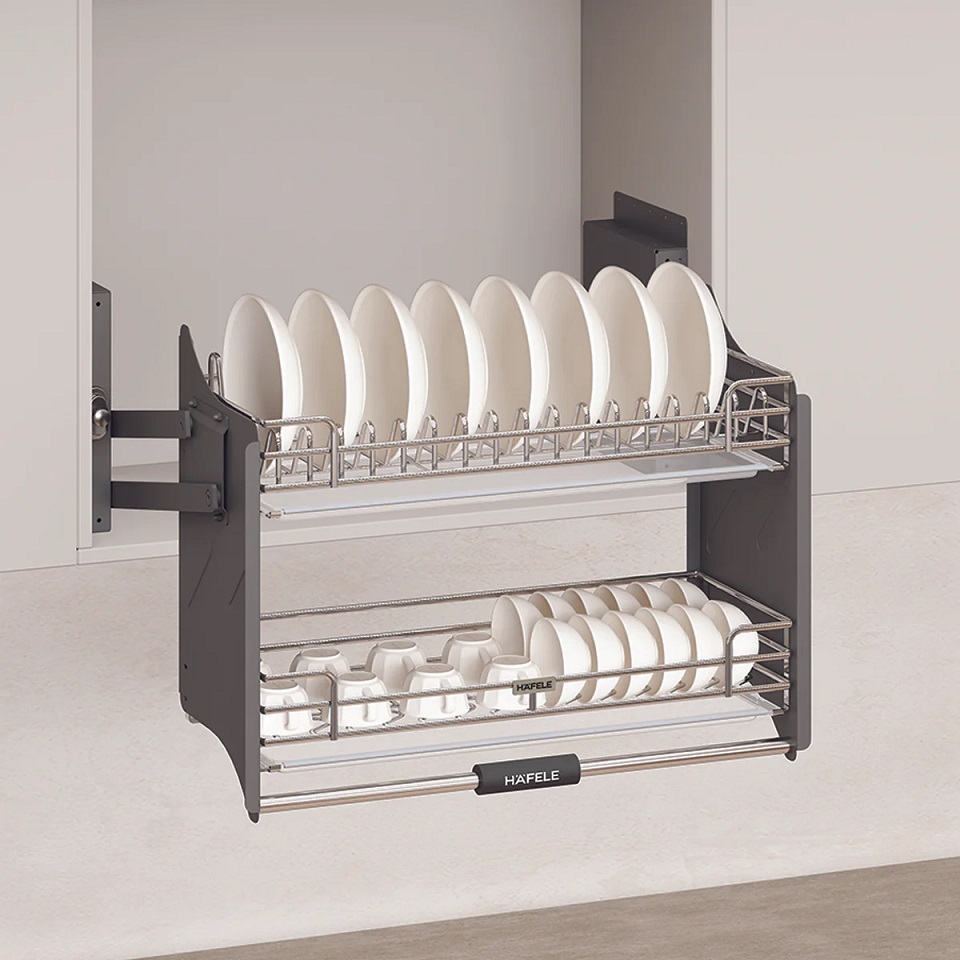 Rổ nâng hạ Hafele 504.71.076 Oria R800mm inox