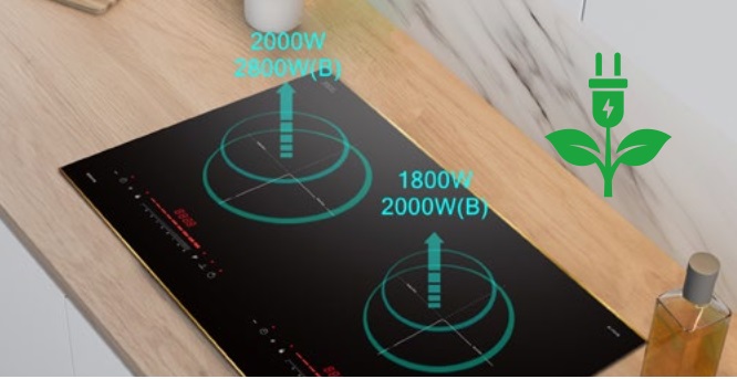 Bếp từ Hafele 536.61.857 HC-I73242B hai vùng nấu