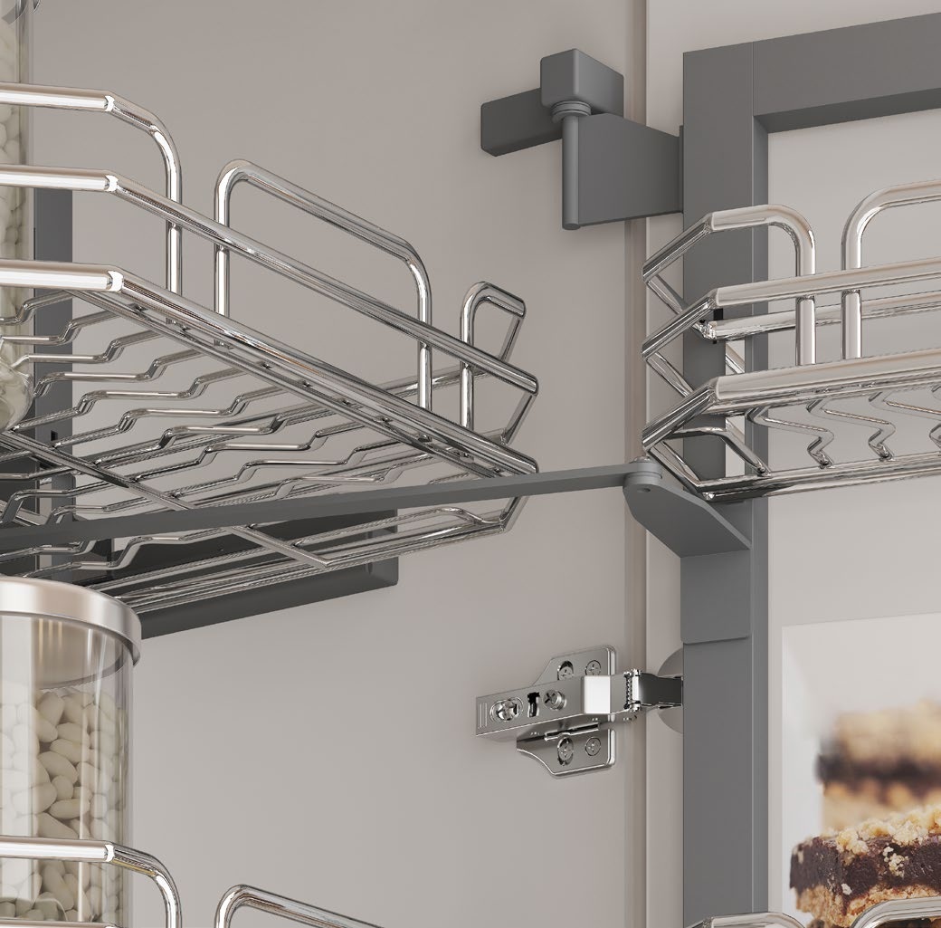 Tủ kho Hafele 595.71.043 Kara Swing R450mm inox