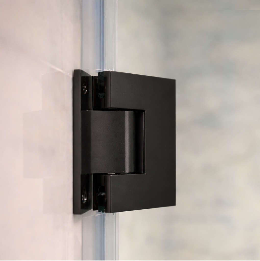 Bản lề phòng tắm kính 90º Hafele 981.77.901 đen mờ PVD chính hãng