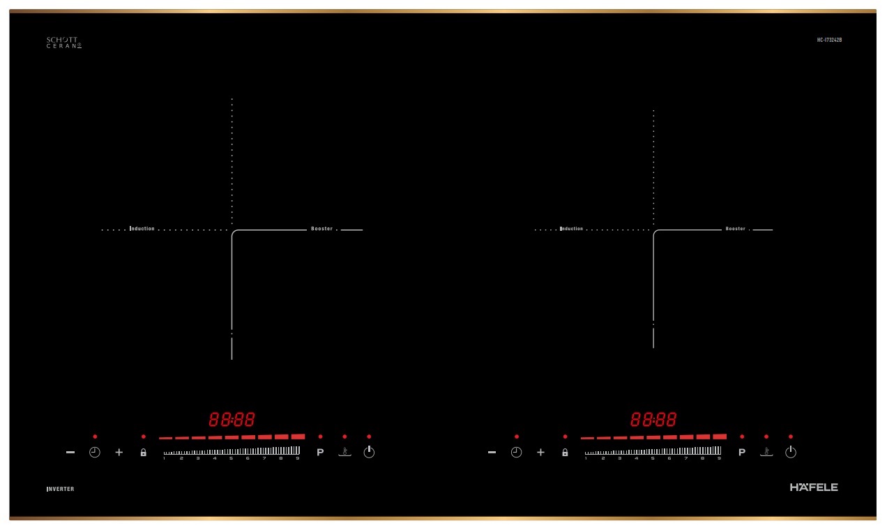 Bếp từ Hafele 536.61.857 HC-I73242B hai vùng nấu