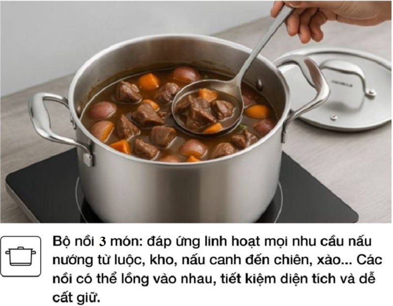 Bộ nồi Hafele 535.44.159 HS-CW3WX