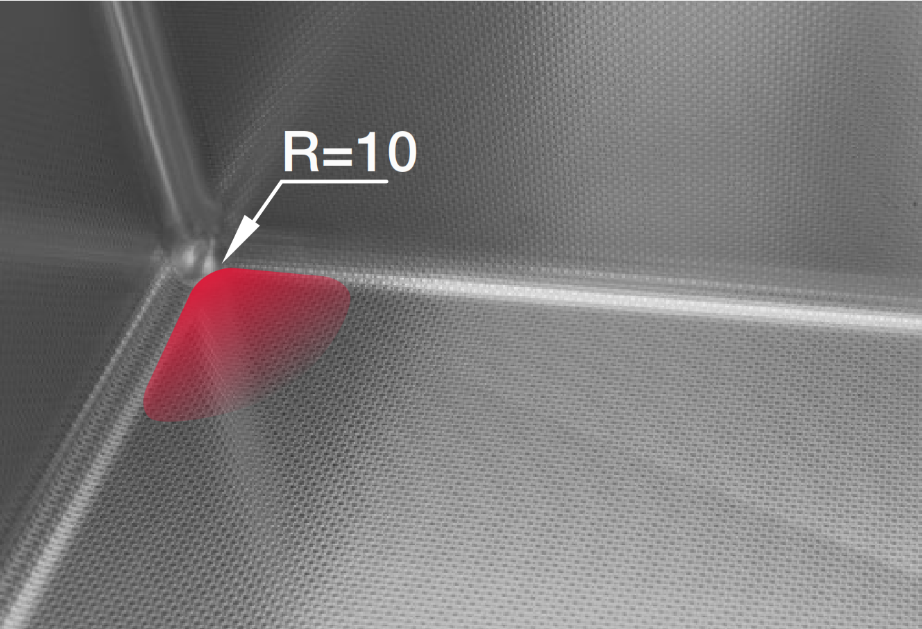 Chậu Hafele 567.24.401 HS26-SSN1S-7644 Embossed