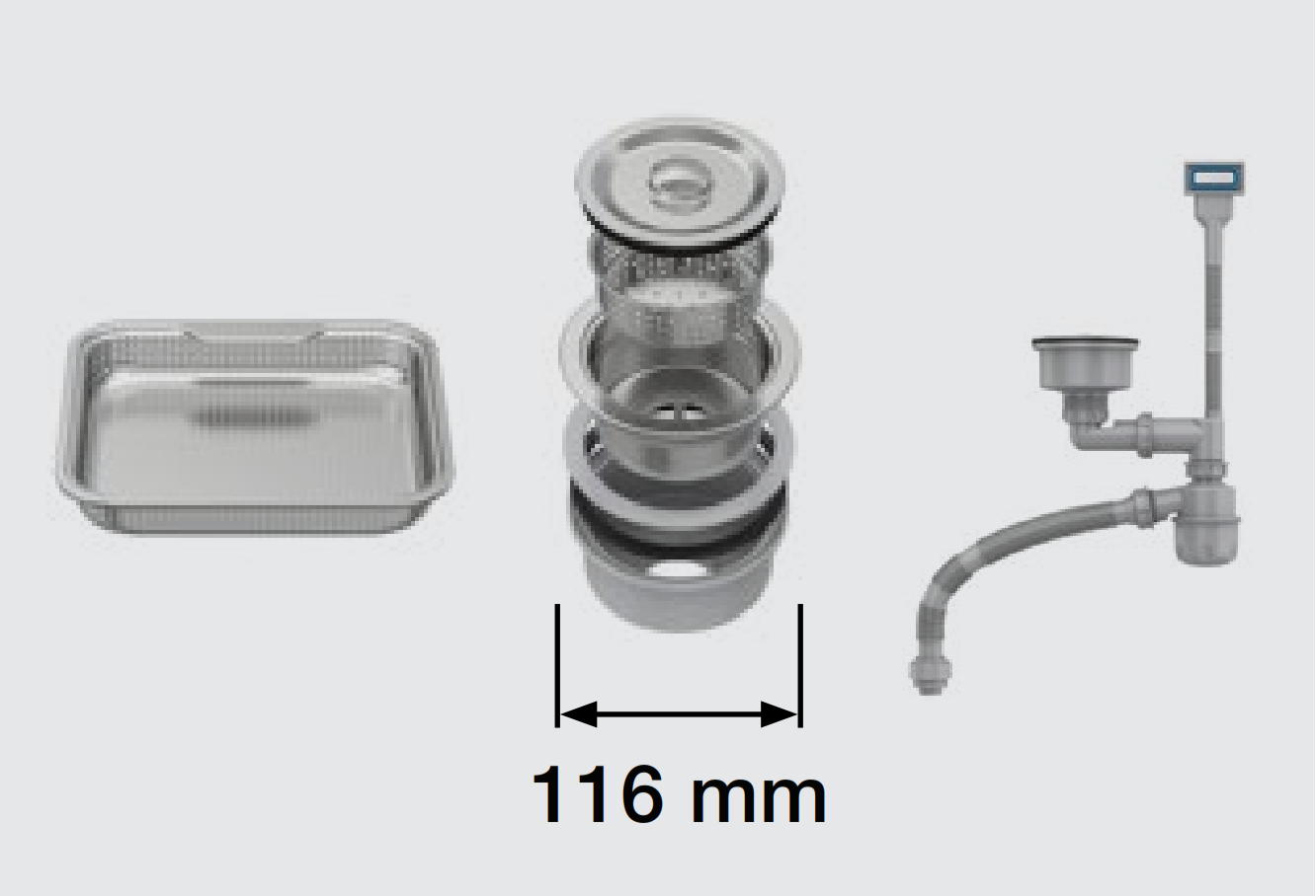 Chậu Hafele 567.24.401 HS26-SSN1S-7644 Embossed