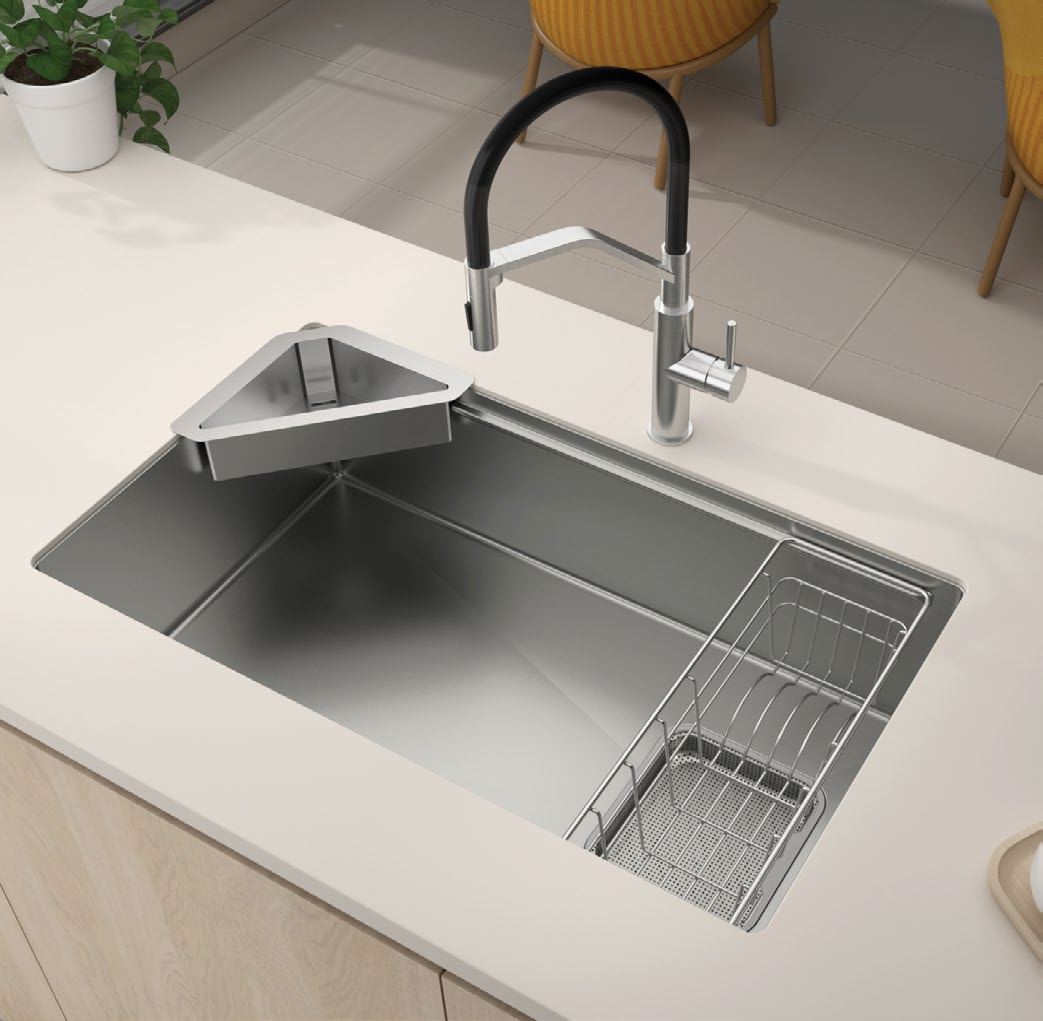 Chậu Hafele 567.24.401 HS26-SSN1S-7644 Embossed