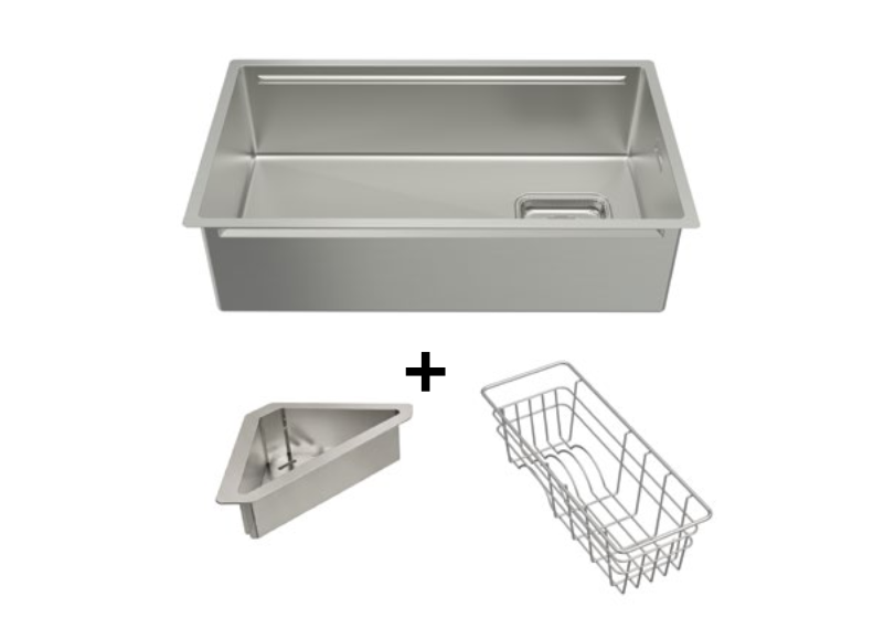 Chậu Hafele 567.24.400 HS26-SSN1S-7644 Matt Nano