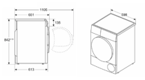 Máy sấy Bosch WQB245B0SG 9kg Series 8
